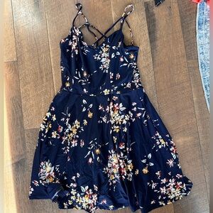 Floral Navy Dress